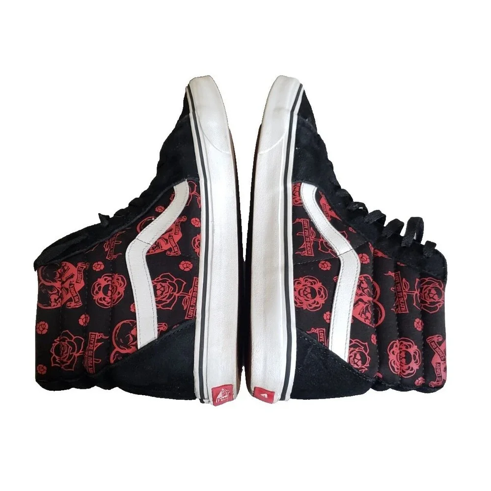Vans Sk8-Hi - Love You To Death - Sneakers Men’s Size 12 Suede Canvas